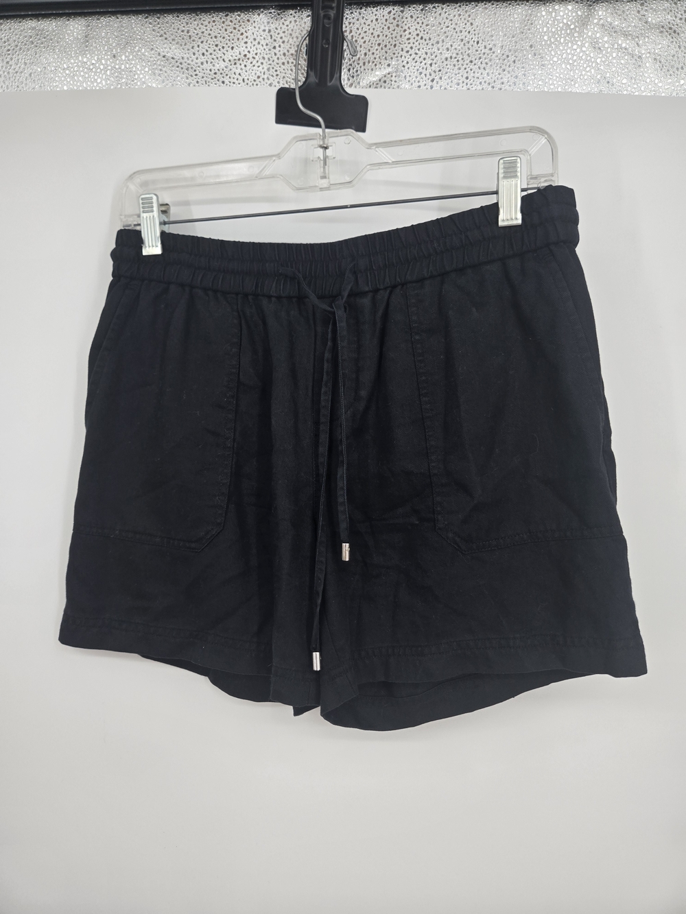Lauren Ralph Lauren Black High-Waist Pull-On Shorts Size 2 (8696)